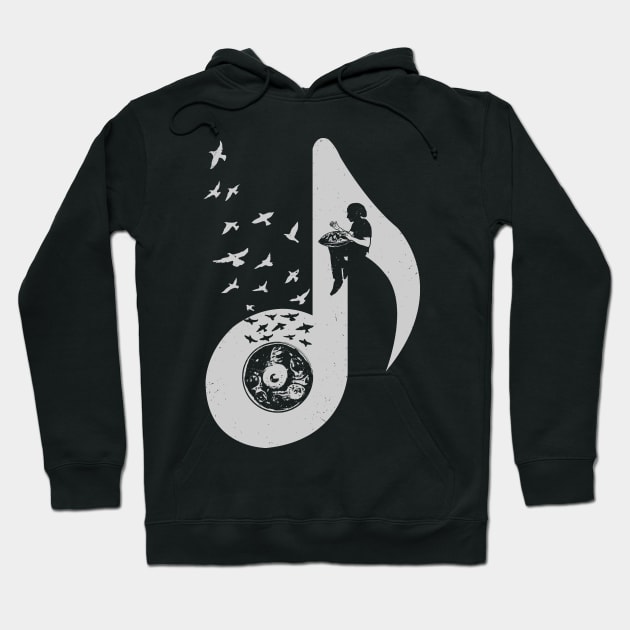 Musical - Hang Drum Hoodie by barmalisiRTB